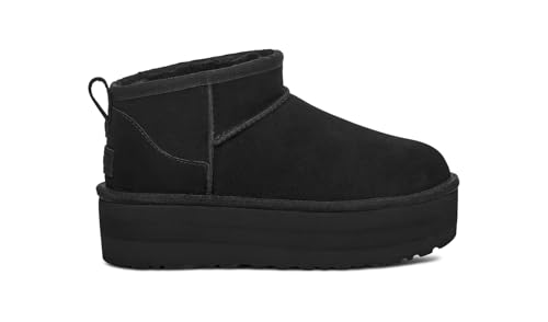 UGG Women's Classic Ultra Mini Platform Boot, Black, 11
