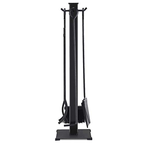 USA_BEST_SELLER 5 Pieces Fireplace Iron Fire Place Tool Set Modern Powder Coated Surface Heavy Duty Metal Body