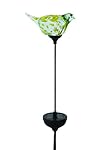 Russco III GS137029 Solar Powered LED Glass Bird Garden Stake, Yellow