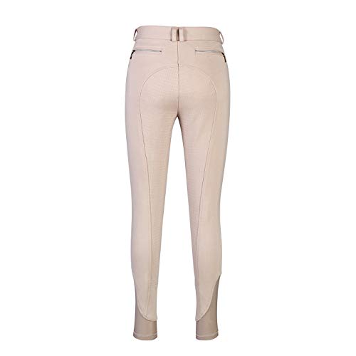 image for HR Farm Ladies Middle Rise Full Seat Silicone Knit Breeches Women Ridi