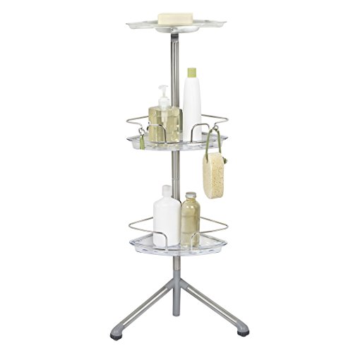OXO Good Grips Stainless Steel Corner Standing Shower Caddy, Multi