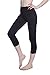 Women's Compression Capri's (Black - XS) - Body Slimming for Yoga, Hidden Pocket, Amazing Workout Pants