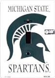 Metal Michigan State MSU Spartans Light Switch Plate Cover