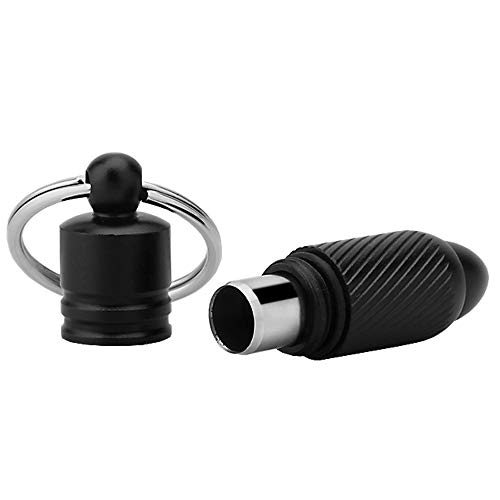 Stainless Steel Cigar Punch Ultra Sharp Cigar Cutter Keychain Twist Cut, Bullet Shape 7 mm Hole