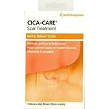 Cica Care Gel Sheeting size 12cm x 3cm (1 sheet) , medically proven to be up to 90% effective in the improvement of red, dark or raised scars. It has been used by the medical profession to treat over one million people worldwide, reusable