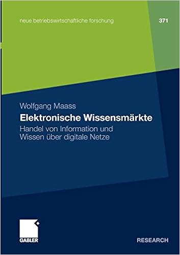 Elektronische Wissensmärkte Handel Von Information Und - 