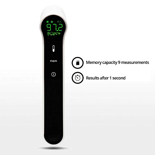 Digital Infrared Forehead and Ear Thermometer by PARAMED - Accurate, Instant Scan Dual Function Medical Thermometer - Backlight Display with Fever Alarm - Clinically Calibrated for Adult Kids Infant - Thumbnail 3
