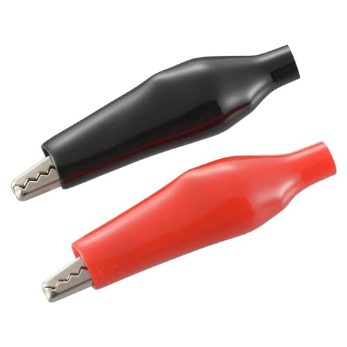 オーム電機 シールドクリップ 中サイズ 2個入 赤・黒 DZ-SCM/RK 09-1884 OHM