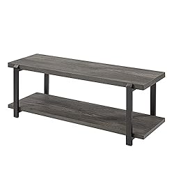 EXCEFUR Shoe Bench, Industrial Entryway Bench with