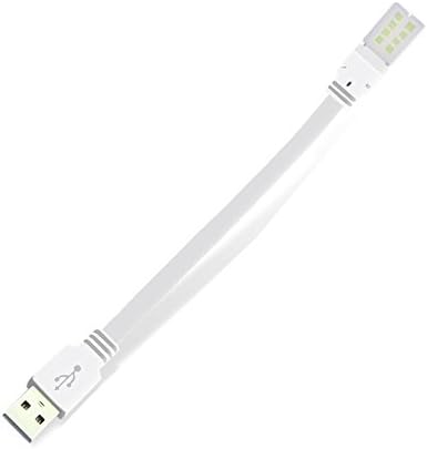 Firstinnovation Portable Mini USB LED Light Desk Lamp Book Reading Table Light 8 Leds Flexible for Personal Computer Notebook Laptop Users Book Reader Adjustable Angle Eye Protection Nature Lighting (White)