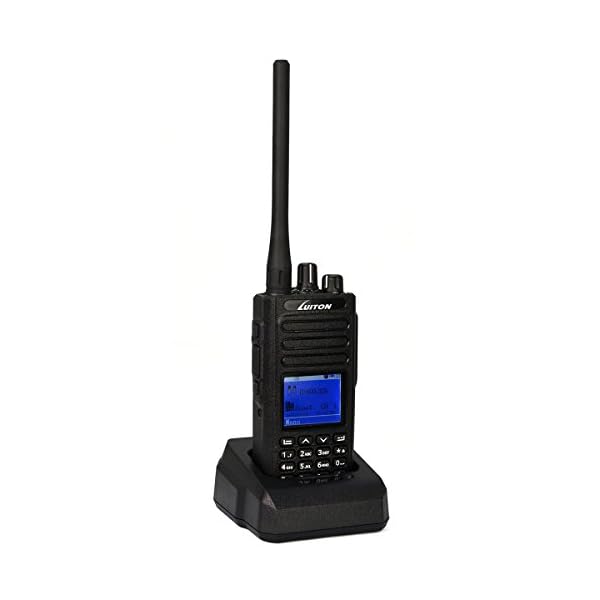 LUITON-MD-380-DMR-UHF-Radio-Handheld-5-watts-400-470Mhz-UHF-Digital-Radio-with-Free-Programming-Cable-Compatible-with-MOTOTRBO-Digital-Two-Way-Radio-Black
