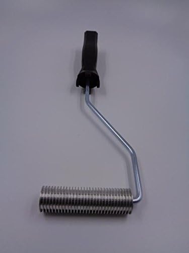 FIN Roller 3/4" x 3" Fiberglass Laminating Roller Bubble Roller for Resin Black Handle Laminating Bristle Roller for Composite
