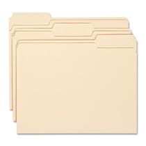 Smead Manila File Folder, 1/3-Cut Tab, Letter Size, Manila, 100 per Box (10330)