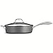 Tramontina 80123/009DS Gourmet Heavy-Gauge Aluminum Nonstick Covered Deep Saute Pan, 5.5-Quart, Hard Anodized
