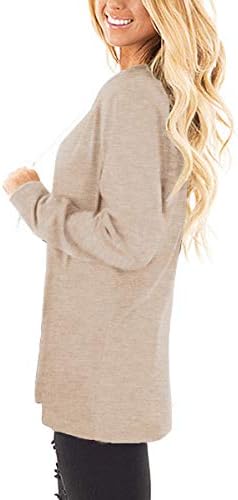 Jescakoo Tunic Tops for Leggings for Women Long Sleeve V Neck T Shirts Casual Loose Fit 2 Jescakoo Tunic Tops for Leggings for Women Long Sleeve V Neck T Shirts Casual Loose Fit