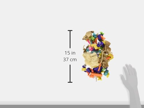 Prevue Hendryx 62375 Bodacious Bites Tough Puff Bird Toy