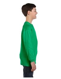 Gildan Heavy Cotton - Camiseta de manga larga para jóvenes