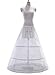 SISJULY Women's Crinoline Slips Three Steel Layers Wedding Petticoat