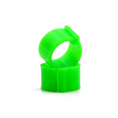 MasXirch 100 Pcs Vogel Bein Ringe Vogel Identifikation Bein Bands Geflügel Bein Bands Clip auf Bein Ringe für Tauben Tauben Wachtel (8mm) – Bild 4