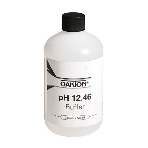 Oakton WD-00654-12 Calibration Buffer, 12.45 pH, 500mL Bottle