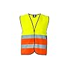 Korntex KXVWGO5XL Veiligheidshesje, standaard, zwarte zoom, geel/oranje, maat 5XL