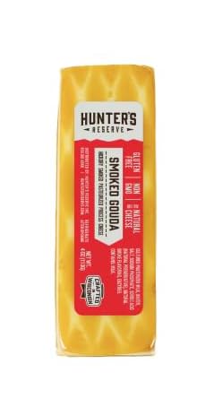 Hunters Reserve PKM Cheese Bar Assortment 4oz Variety Pack - Creamy White Cheddar, Smoked Cheddar, Sharp, Smoked Gouda - Gluten Free Wisconsin Cheese