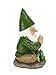 GlitZGlam Zen Gnome and Zen Frog - Namaste– Tranquility and Peacefulness for Your Fairy Garden and Garden Gnomes A Large 9¼ Inches Tall Miniature Gnome Figurine