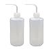 2 Pcs Wash Bottle, Rbenxia 500ML Economy Plastic Soap Holder Safety Squeeze Bottle Supply for Medical Label Tattoo Lab Tip Liquid Storage Watering Tools