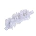 Tenworld Baby Infants Girls Foot Flower Barefoot Sandals + Headband Set Hot (White)