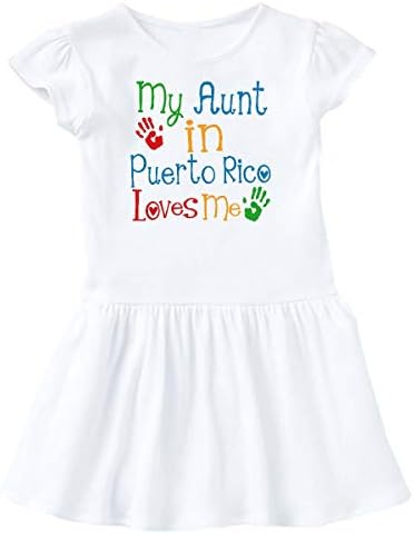 inktastic - My Aunt in Puerto Rico Loves Me Toddler Dress 339a2