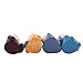 Thur amo 4 Monks Buddha Figurine, Wise Monks Statue Hear No Evil See No Evil Speak No Evil Statue Wealth Lucky Figurine Happy Face Buddha Car Interior Decor Desk Ornament Shelf Display