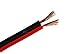Audiopipe 18 Gauge Speaker Zip Wire (100 Feet) – Primary Bonded Red & Black Speaker Cables - Durable Stranded Speakers Wire for Car Audio, Automotive, Home Theatre and Trailer Harness Wiring