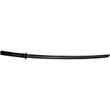 BladesUSA 1806BK Wooden Samurai Training Bokken, Black, 39-Inch Overall