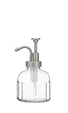 Inkwell Glass Soap Dispenser with Stainless Metal Pump