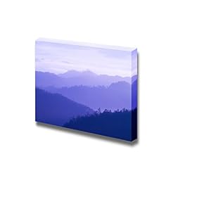 Beautiful View of Moutains in Fog at Dawn Wall Decor