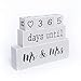 Bride To Be The Original Reversible Wedding & Anniversary Countdown Table Block (6 Piece) - Unique & Funny Engagement Gift for a Bride, Fiancé or Couples. Perfect for Bridal Shower or Engagement Party