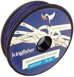 Kingfisher Dinghy Yacht & Boat - Twisted Whipping Twine Blue - Waxed Polyester twisted whipping twine