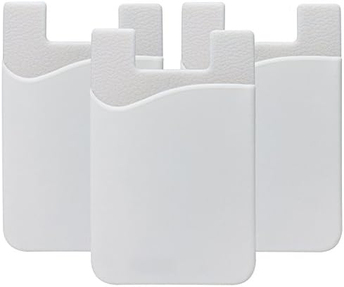 Phone Card Holder,Geeduo Silicone 3M Adhesive Slim Stick-on ID Credit Card Wallet Phone Case Pouch for Most of Smartphones(iPhone/Android /Samsung Galaxy)