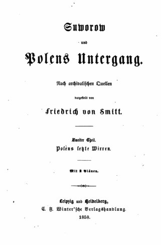 Suworow und Polens Untergang (German Edition)