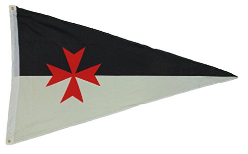 Templar KNIGHTS BATTLE FLAG PENNANT 3 X 5 3X5 FEET POLYESTER NEW CRUSADER