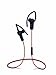 New Red Sports Stereo Wireless Bluetooth Stereo Earbuds Headset Headphone with In-line Microphone and Control, Built in Li-battery, Noise Cancellation Technology, Listen Music or Telephone Clrear