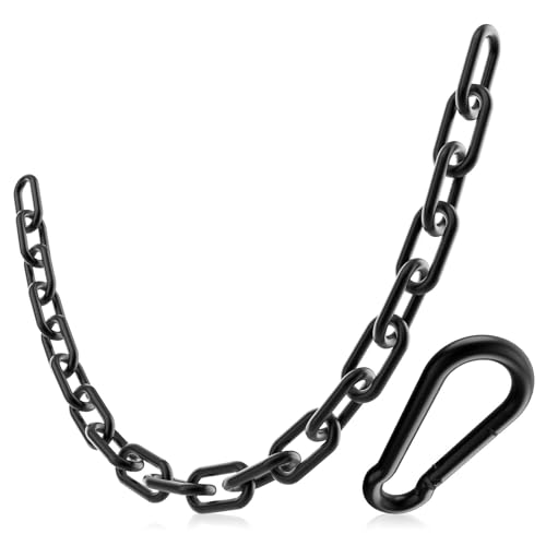 Anobeyi Gym Fitness Cable Extension Chain, 23.6" Workout Chains, Black 1Pc at Amazon