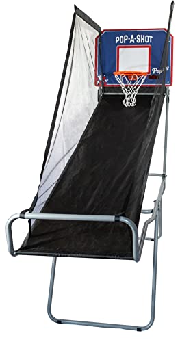 Pop-A-Shot - Pop-Up Game | Arcade Basketball Inside, Out, and On The Go | Infrared Sensor Scoring | 3 Balls | Foldable, Portable, Tote Bag Included