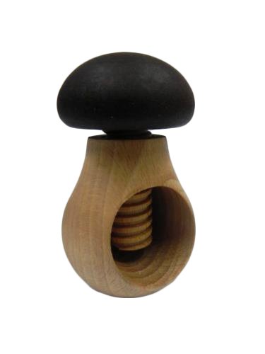 Wooden World Nutcracker Mushroom - VERY SOLID - Dark Brown