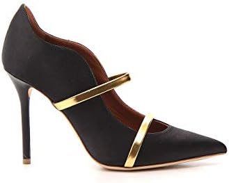MALONE SOULIERS MAUREENPUMP33BLACKGOLD Women's Black/Gold Leather Pumps