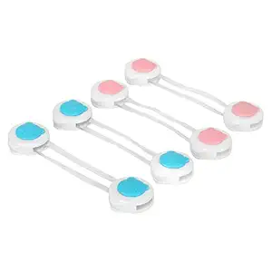 JRMs Baby/Child/Kids/Infant/Toddler Baby Safety Lock for Doors of Cabinet, Fridge, Drawer (Random Colour) (Pack of 4)
