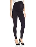 Leading Lady Women's Cotton Maternity Support Leggings, Black, S