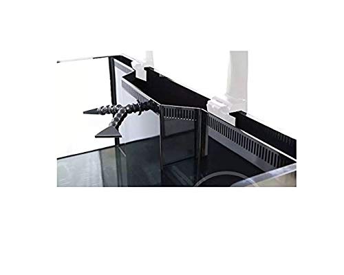Innovative Marine Nuvo INT 100 Gallon Aquarium - Infinity Trapezoid Overflow and APS Aluminum Profile Series Stand - Matte Black