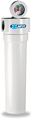 MTA Cooler HEF-030 HEF PureTec Compressed Air and Gas Filter-1 Inch NPT Connection, 200 SCFM Airflow, Carbon (Stainless) Element