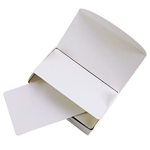Weoxpr 400pcs White Blank Kraft Note Paper Business Cards Vocabulary Word Card Message Card DIY Gift Card Blank Paper Tags - Thumbnail 3